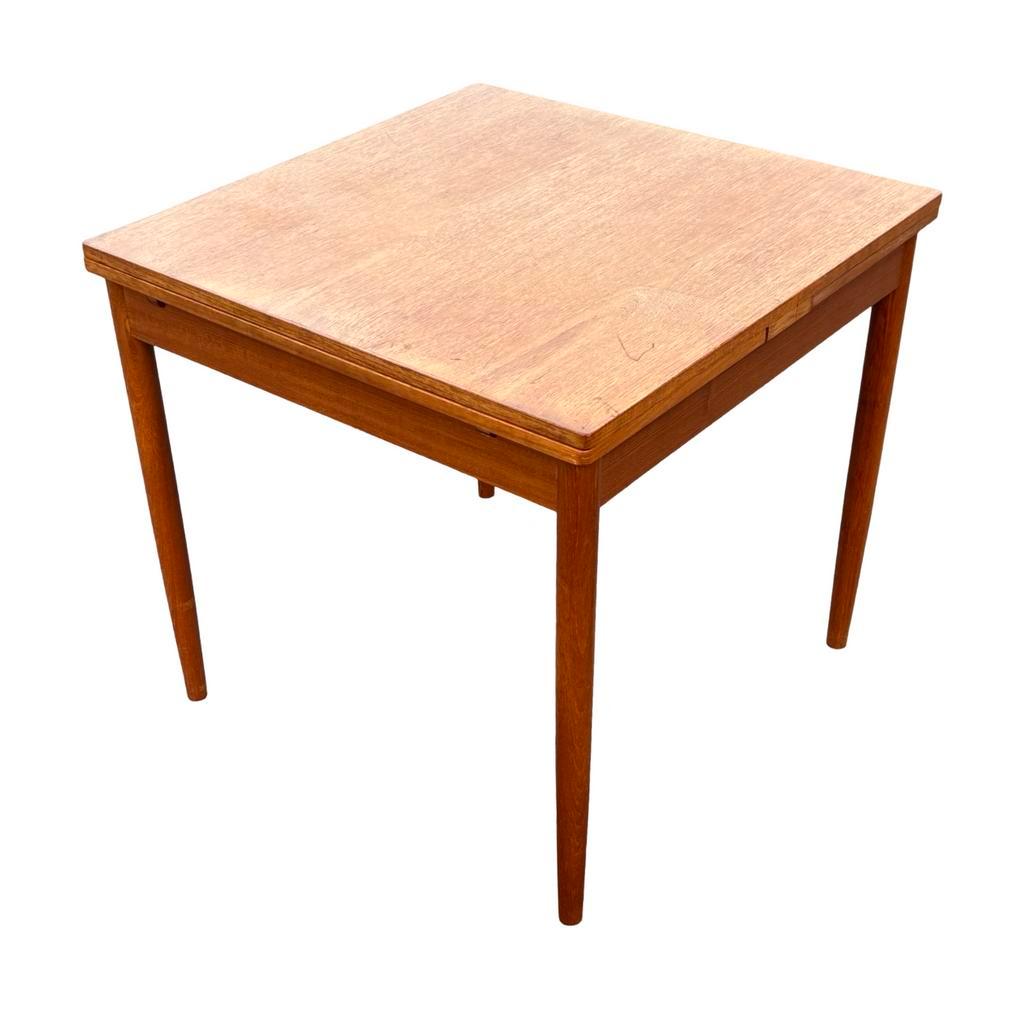 Vintage Eettafel Table Teak Fineer Jaren 60 Uitschuifbaar image 13