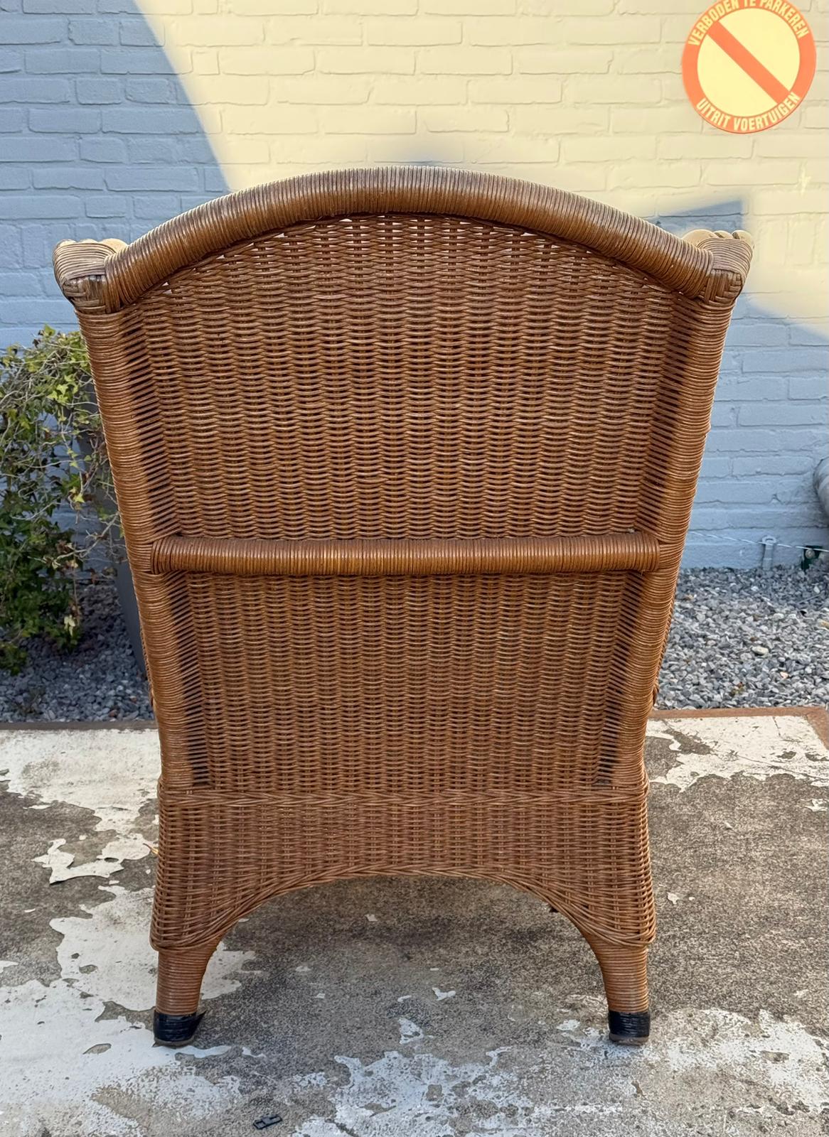 Vintage Wicker Armchair, image 12