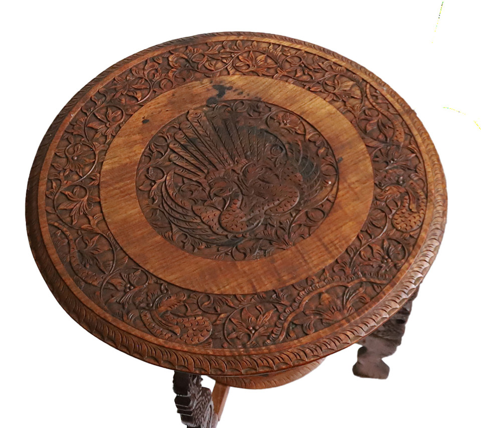 Vintage Indonesisch Houten Salon/Bijzettafel, Jaren '60/'70 image 3