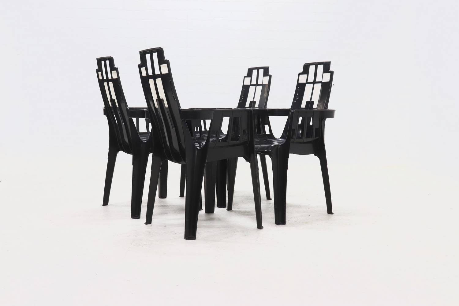 Set Of 4 Boston Chairs By Pierre Paulin For Henry Massonnet France 1980S image 6