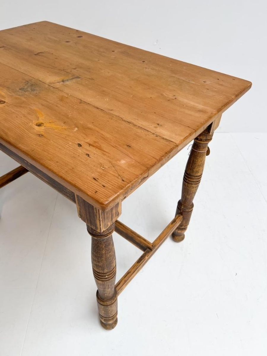 Brocante Bruinkleurige Eettafel, 1970’s image 8