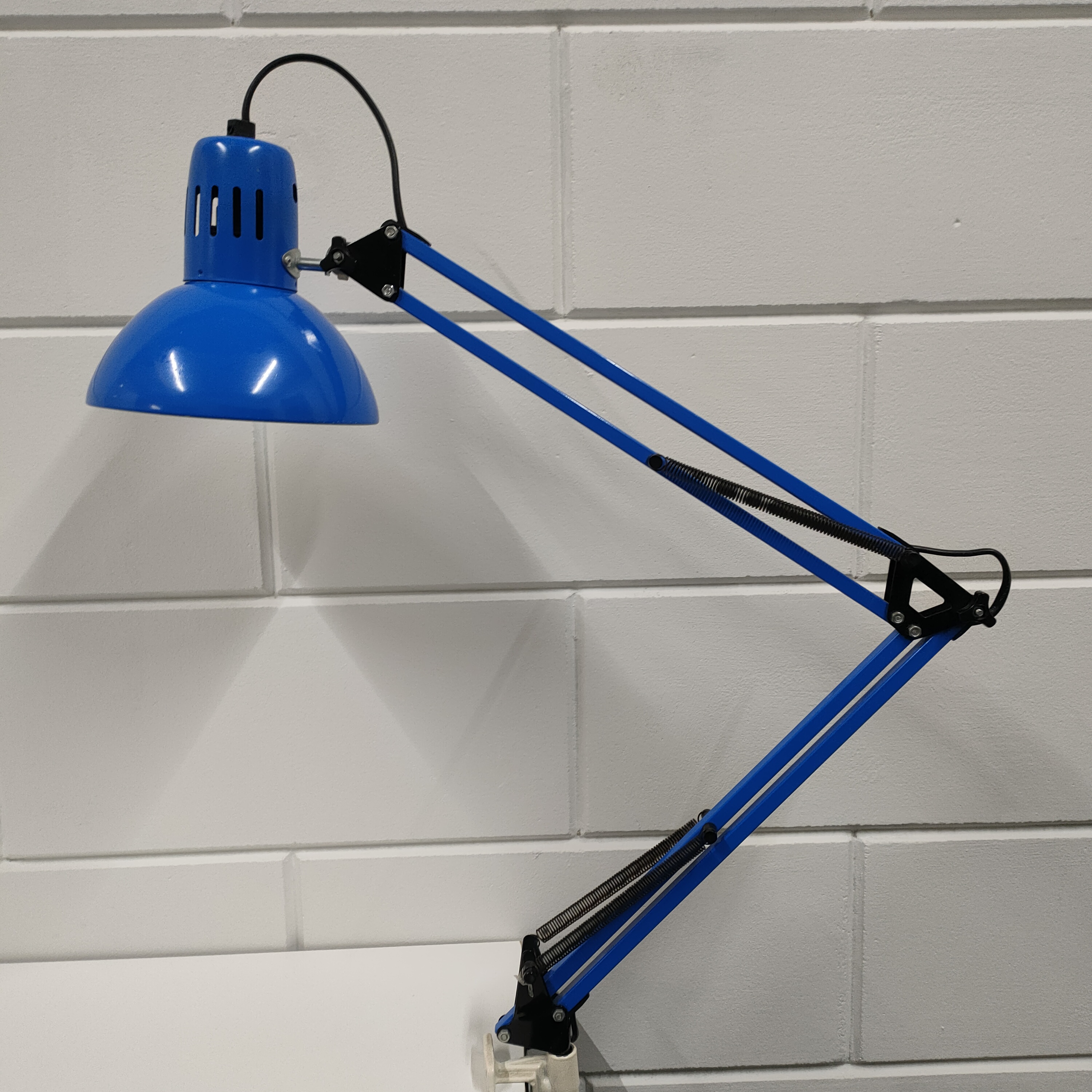 Retro Blauwe Schaarlamp Uit De Jaren 90 image 2