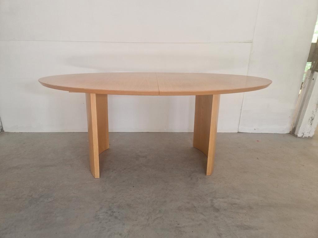 Vintage Massief Houten Ovale Uitschuifbare Eettafel Design image 3