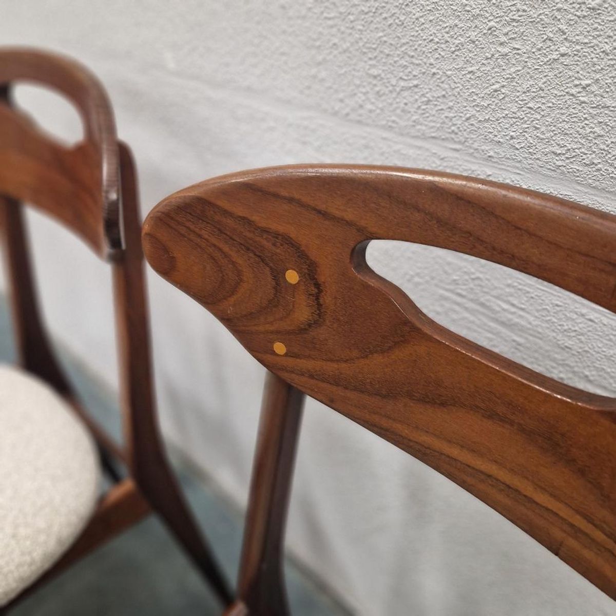 Nieuw Bekleed ! Deense Stoelen Set Van 4 Vintage Stoelen image 7