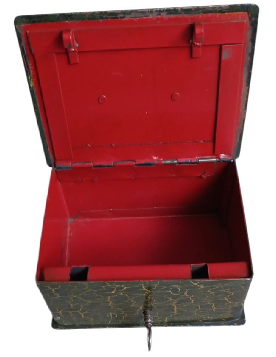 Vintage Metalen Geldkistje image 3
