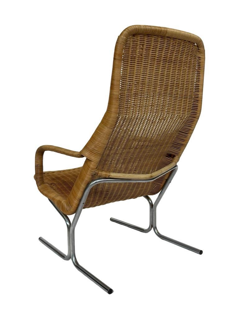 Vintage Rotan Fauteuil - Dirk Van Sliedregt Jaren 60 Design image 15