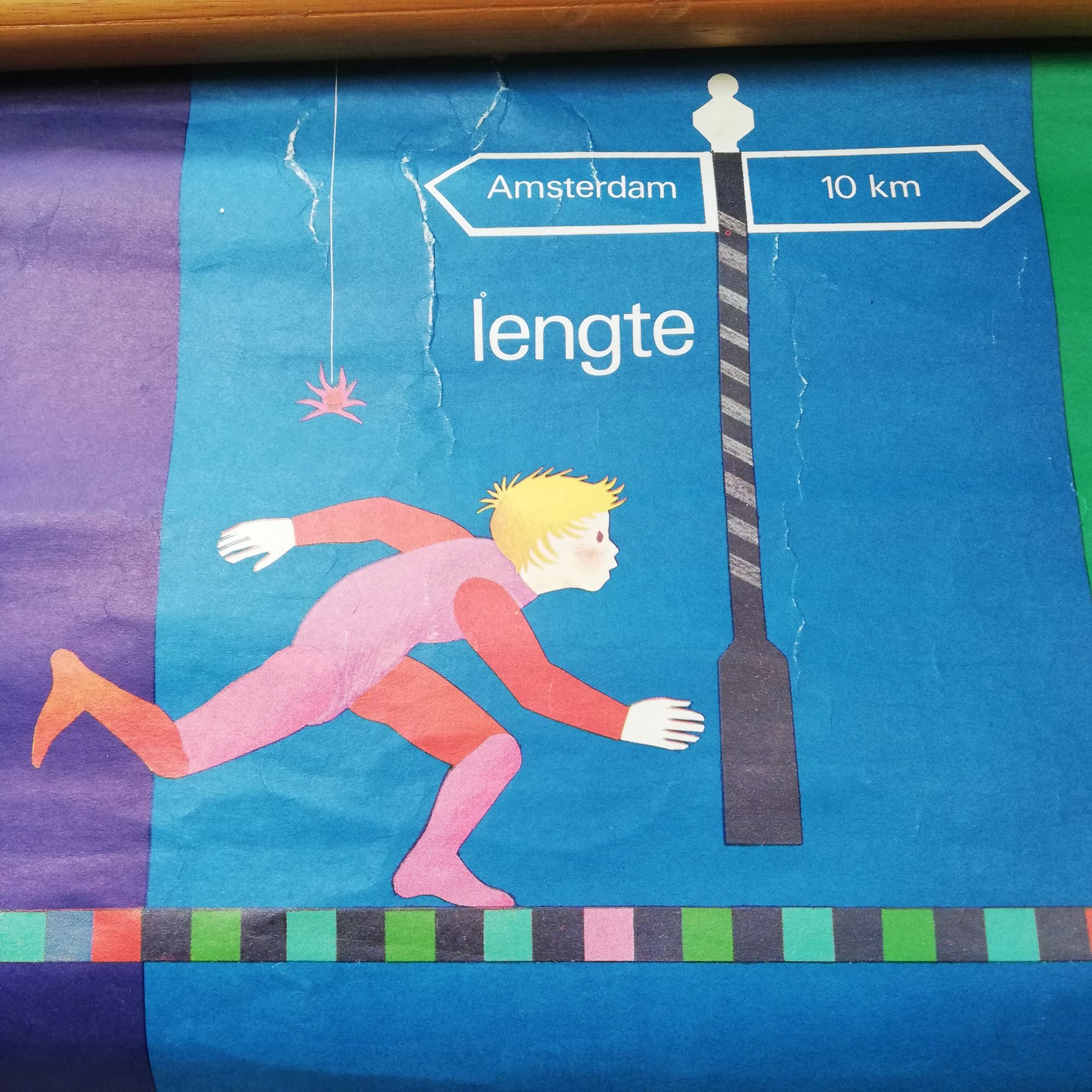 Schoolplaat Tussen Stokken Metriek Stelsel image 2