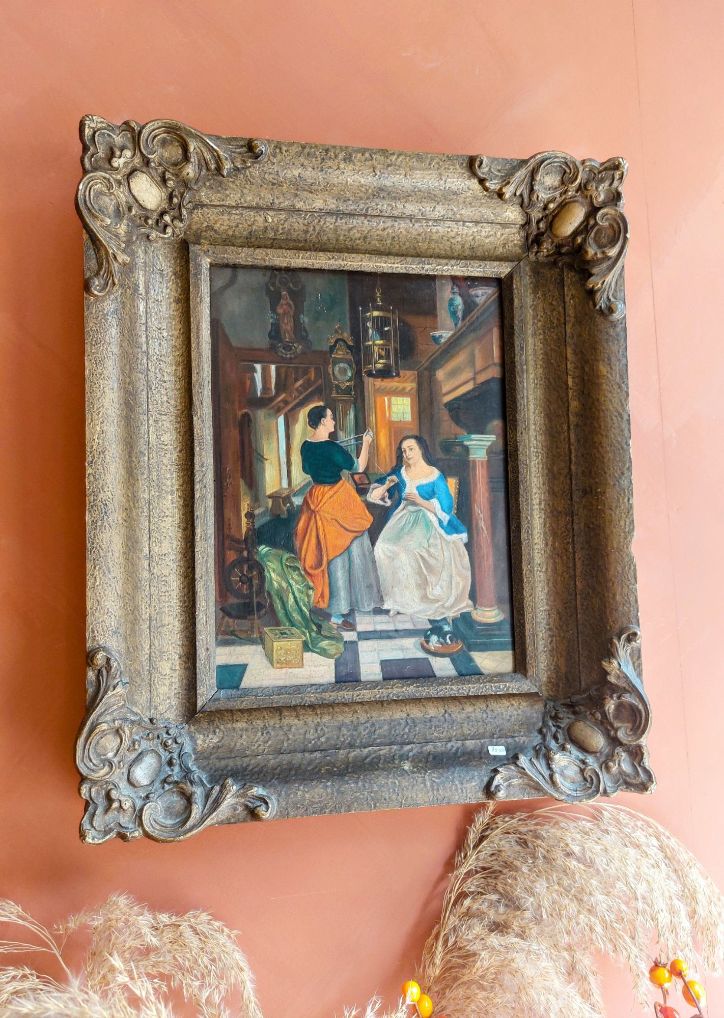 Schilderij Dames Bij Het Spinnen Wiel image 2