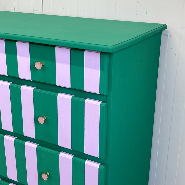 Restyle Streep Ladekast/commode & Nieuwe Knop Handmade image 5
