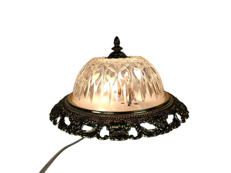 Massive - Hollywood Regency Stijl - Messing - Glas - 3e Kwart 20e Eeuw image 5
