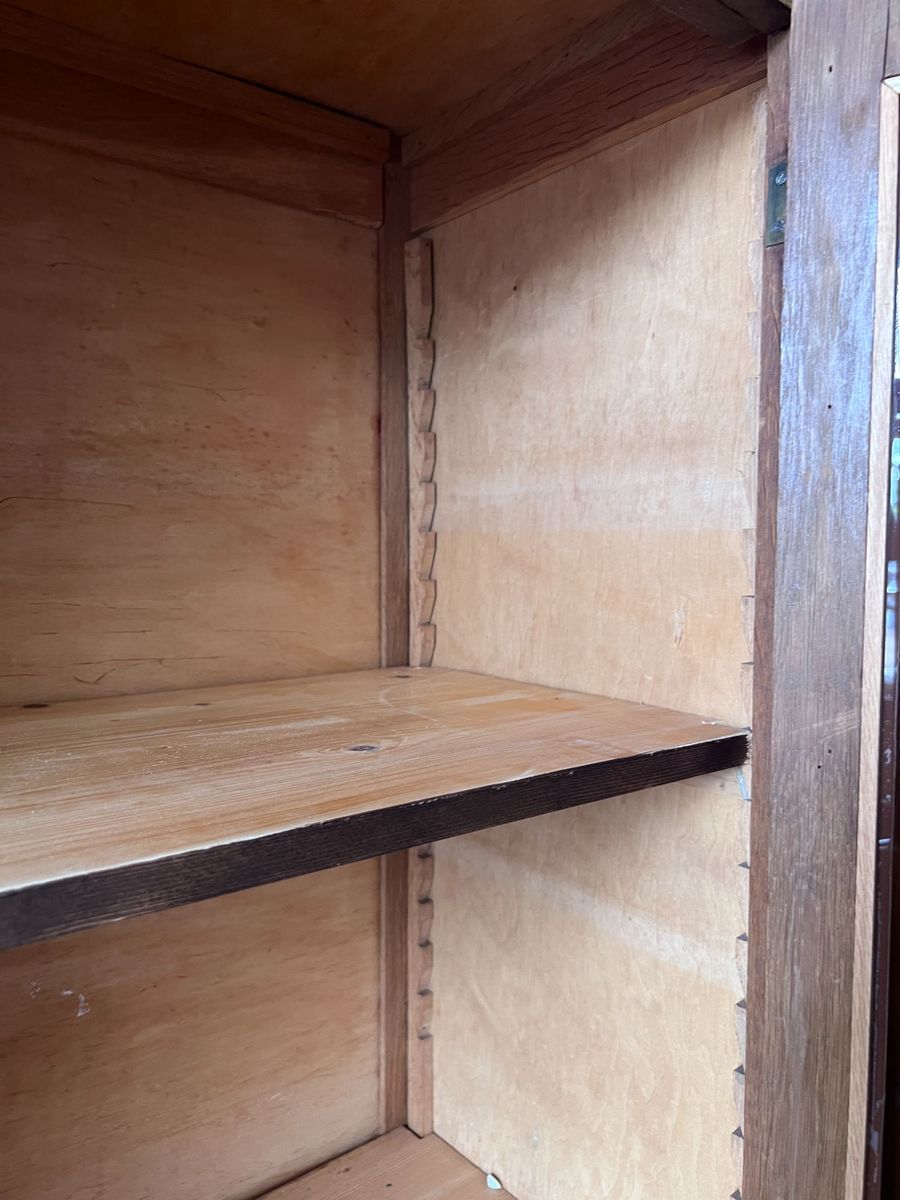 Eiken Linnenkast Met 3 Planken En Onderlade, 105 Cm Breed En 200 Hoog image 11