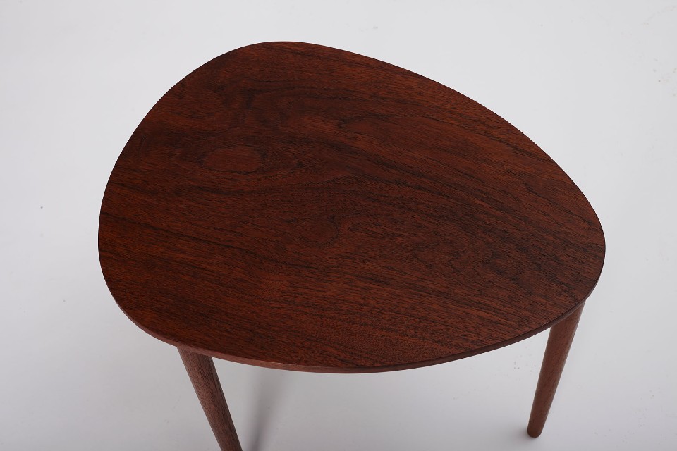 Set Of Three Nesting Tables By Beder Trædrejeri, Denmark 1960s image 14