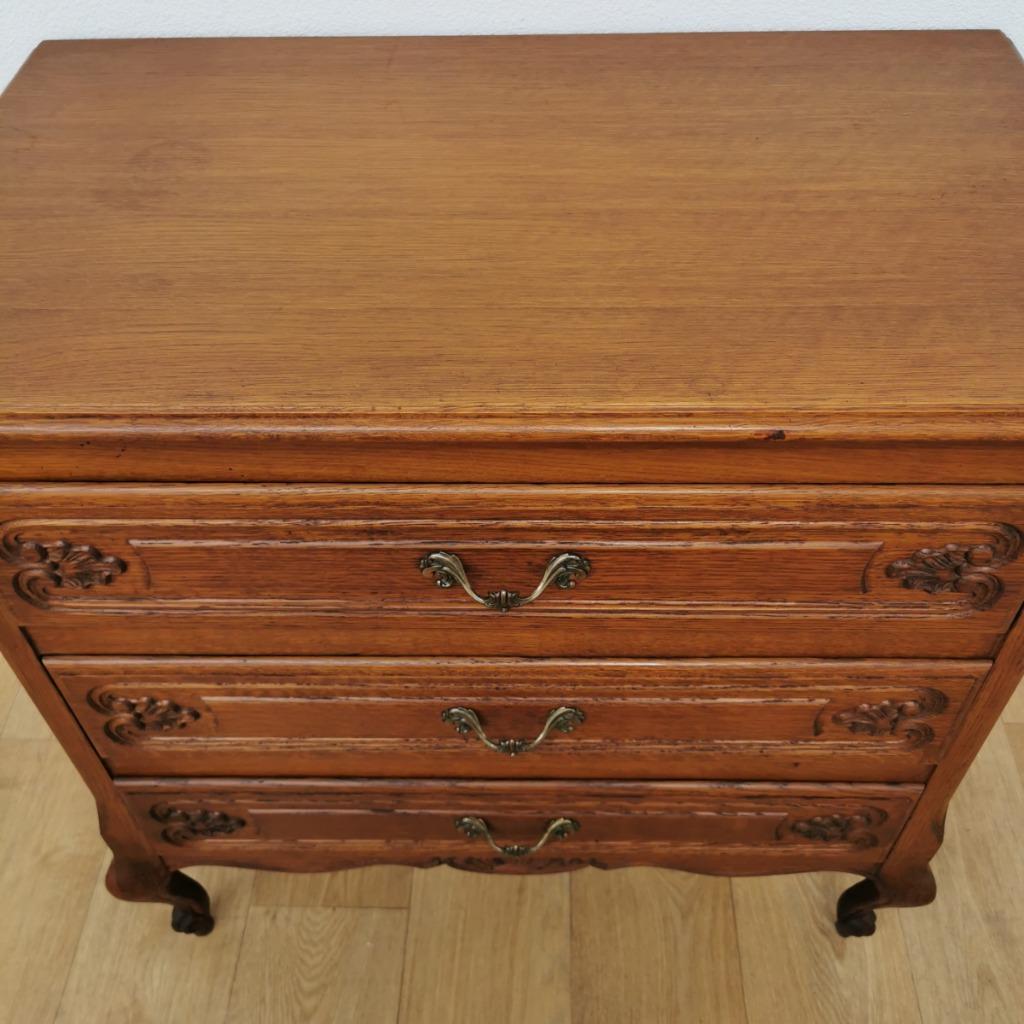 Vintage Queen Ann Ladekastje, Commode, Ladekast Badkamermeubel image 12