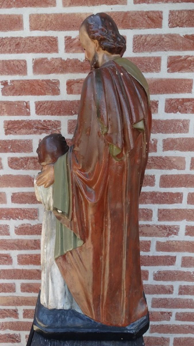 Groot Heiligenbeeld "jozef Met Kindje Jezus". image 4