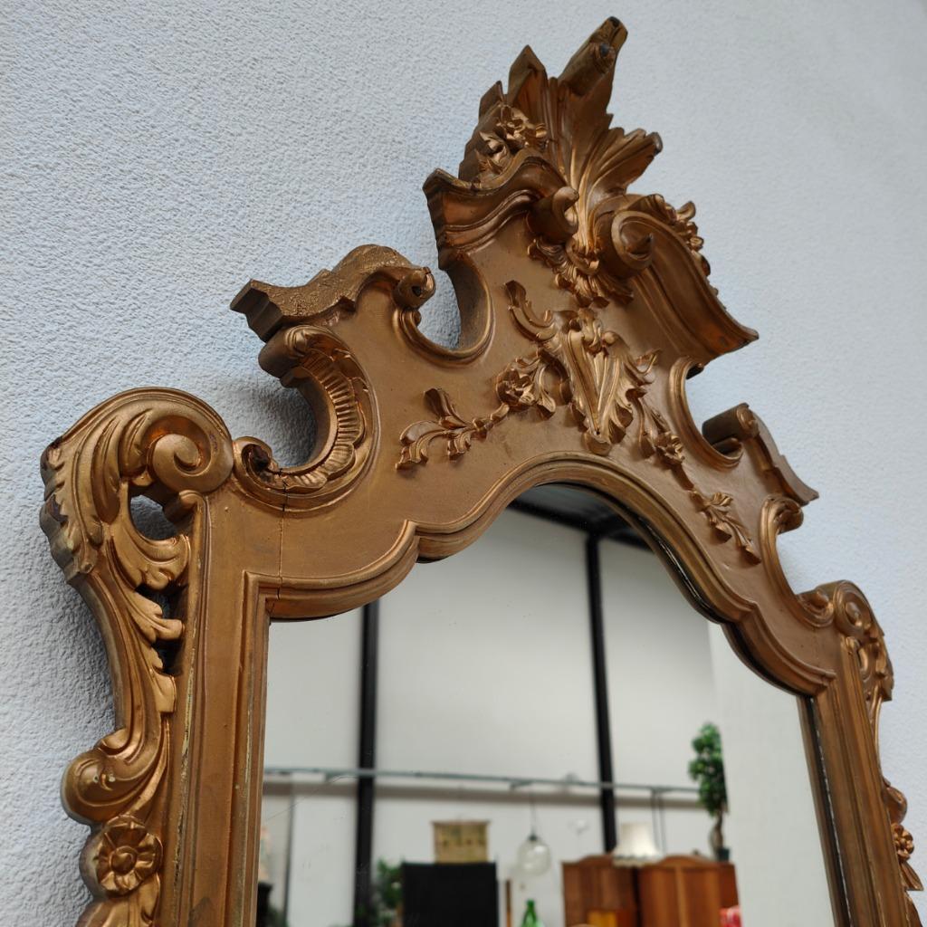 Vintage, Antieke Wandconsole Sidetable, Wandtafel Met Marmer Blad En Spiegel image 11