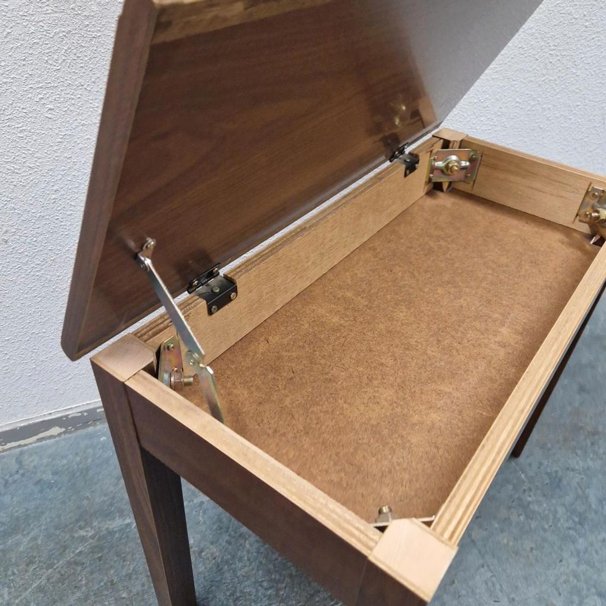Vintage Piano Bankje Met Opbergruimte image 6