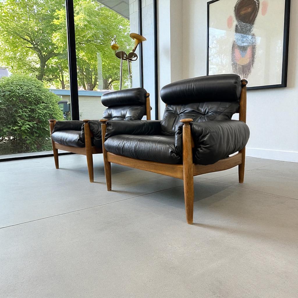 Set Van 2 Vintage Zweedse Fauteuils /eenzitten Eric Merthen image 3