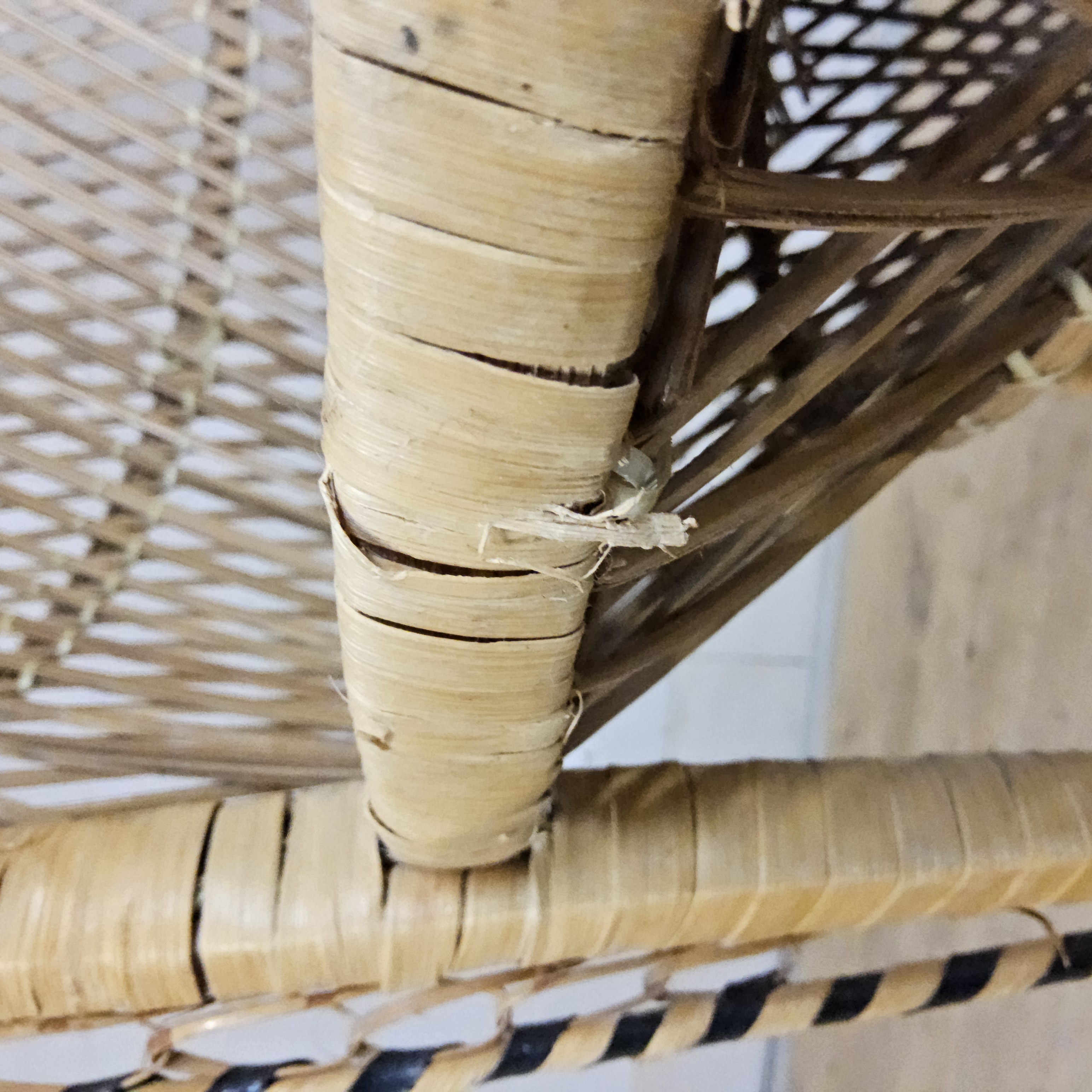 Vintage Rotan Peacock Chair Emmanuelle / Pauwen Stoel (h150cm) image 19