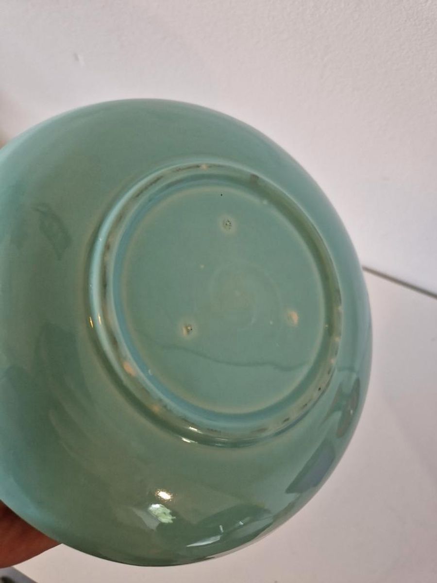 Vintage Pastel Schaal Mintgroen Jaren 50 Porselein Servies image 6