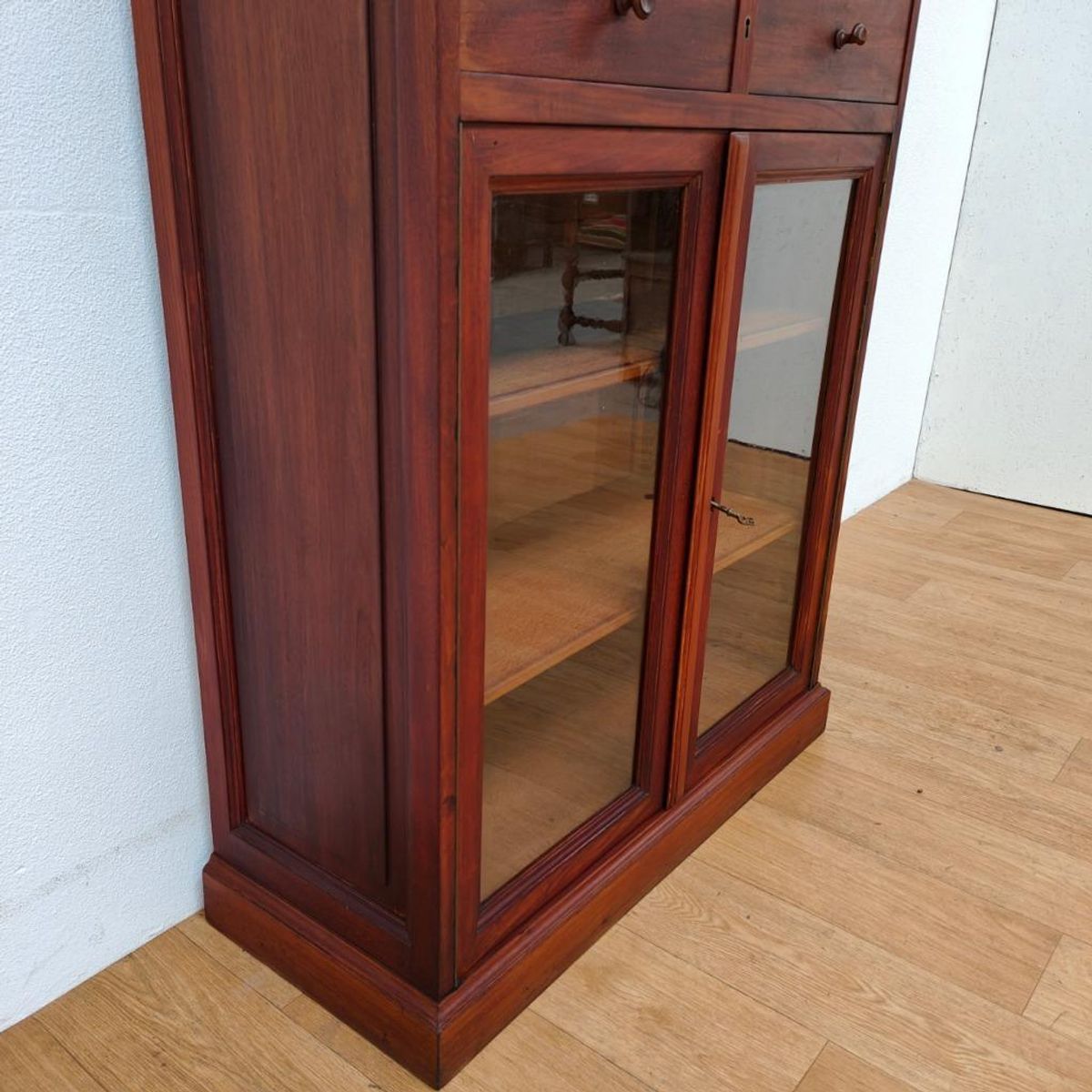 Antieke Ladekast Notariskast Buffetkast Boekenkast Vitrine image 11