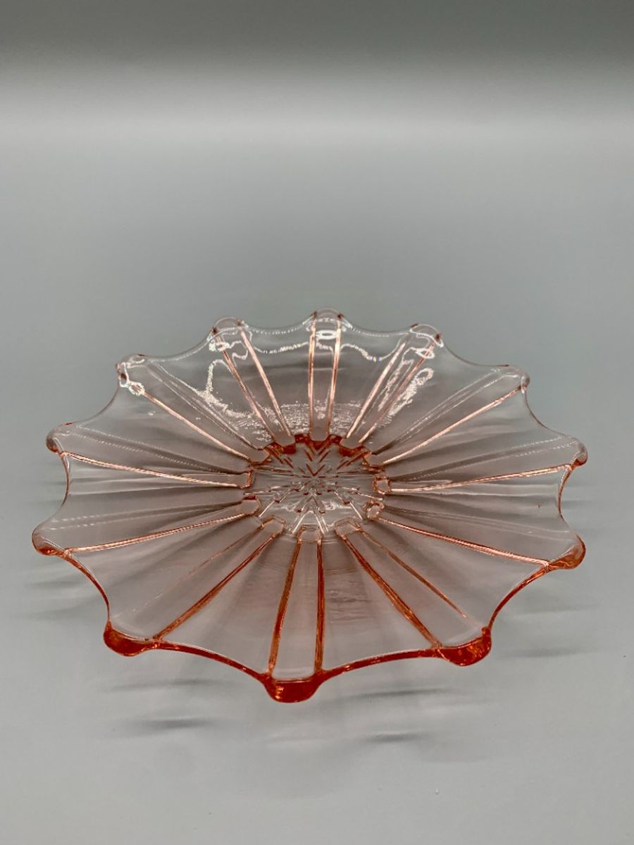 Art Deco Rosaline Persglas Schaaltje Sneeuwvlok image 4
