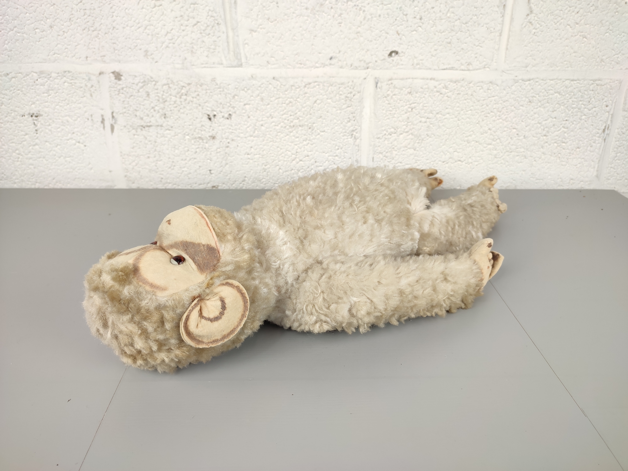 Antieke Knuffel Aap (Steiff?) image 6