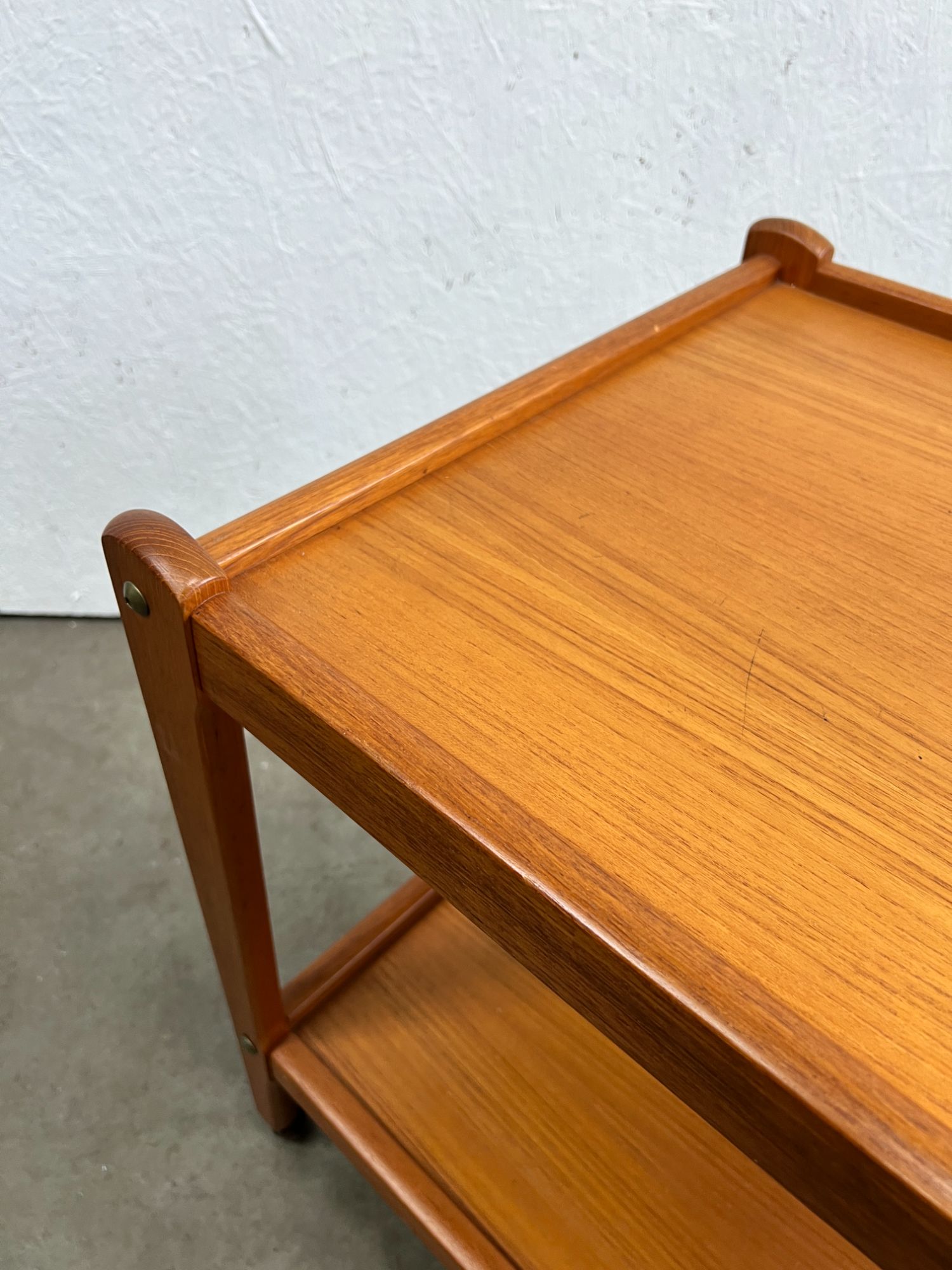 Vintage Deense Trolley / Bijzetmeubel, Teak, Brdr Furbo, 1960's image 11