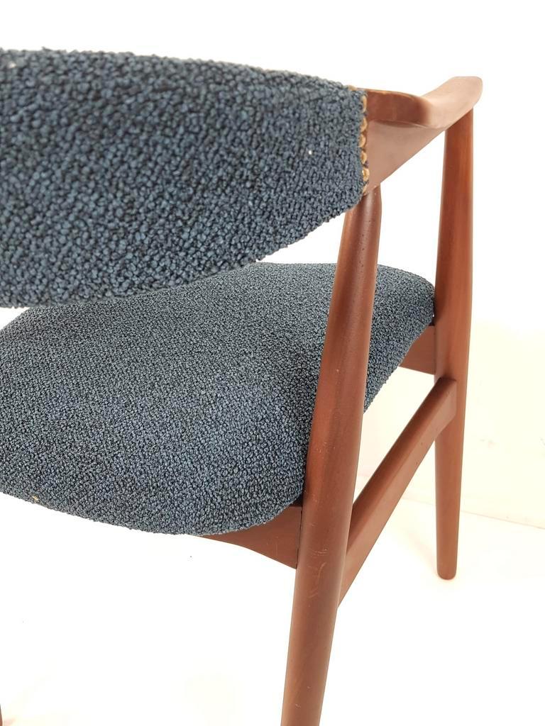 Set Van 2 Deense Vintage Farstrup Stoel Blauw Thomas Harlev image 15