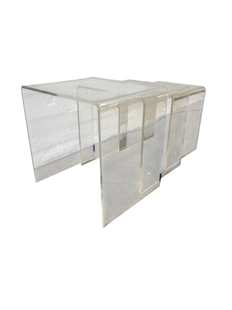 Set Van 3 Nesting Tables In Plexiglas / Salontafel image 19