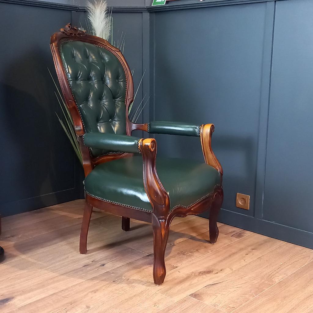 Antieke Chesterfield Dames Armfauteuil image 6