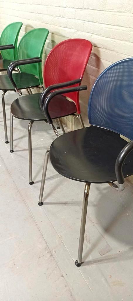 6 Postmodern Orta Stoelen, Christoph Hindermann, Dietiker image 14