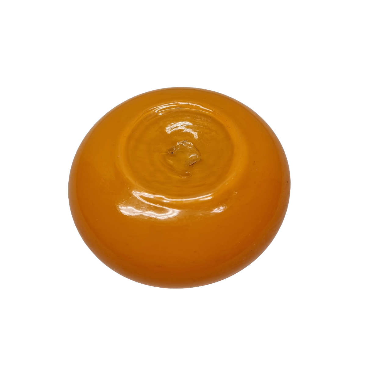 Vintage Oranje Glazen Asbak image 6