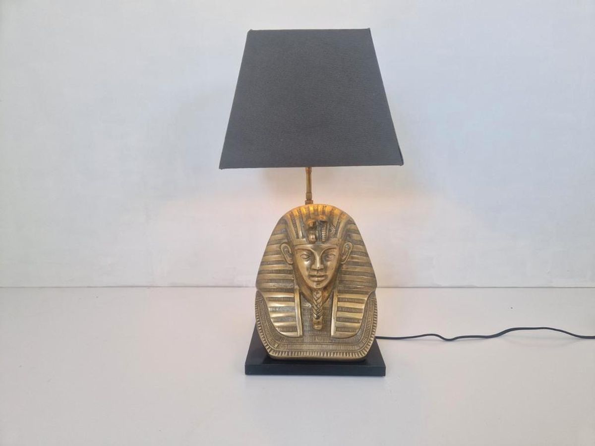 Hollywood Regency Tafel Lamp Farao Deknudt Jansen Stijl. image 2