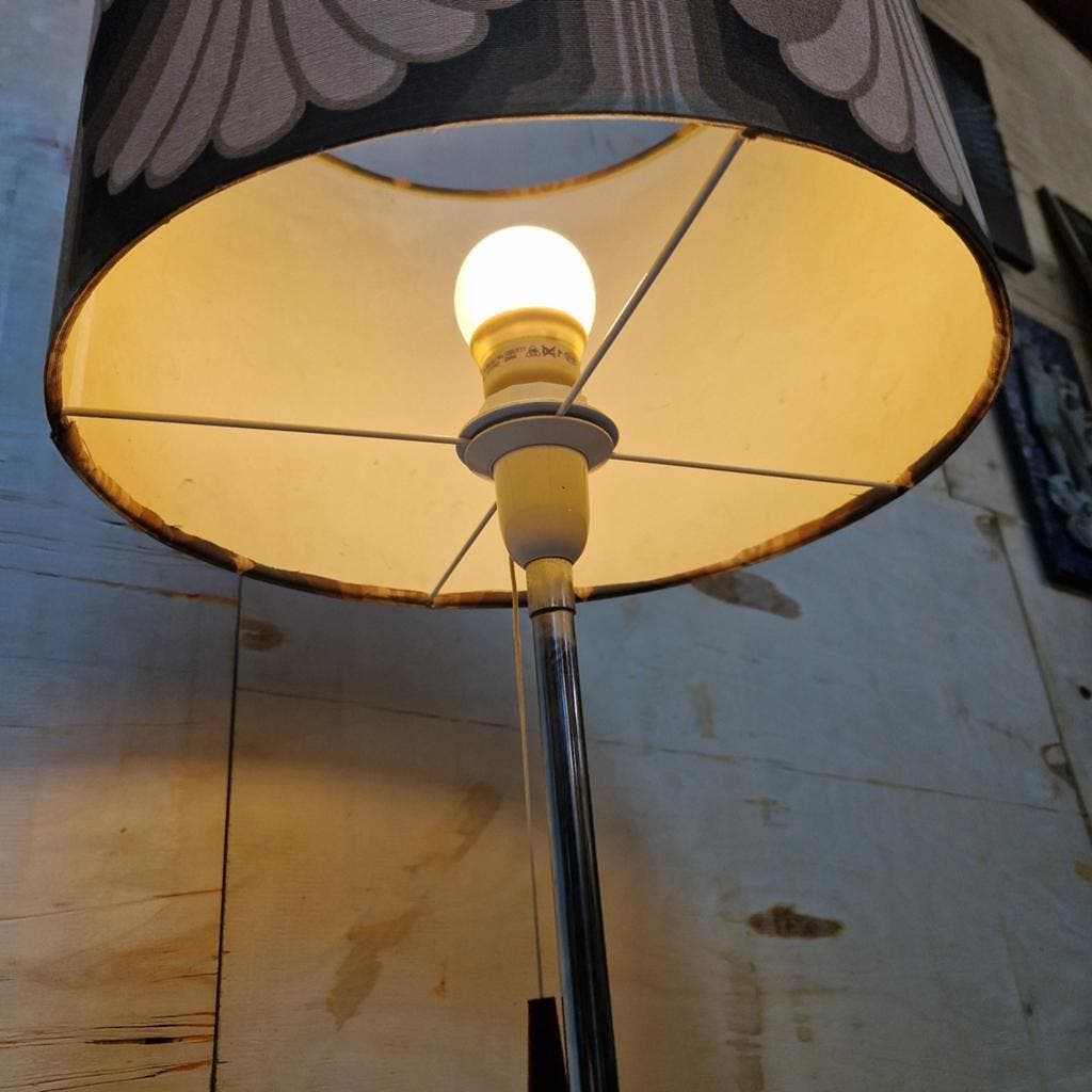 Vintage Teakhouten Vloerlamp Jaren '60 - Goed Werkend image 5