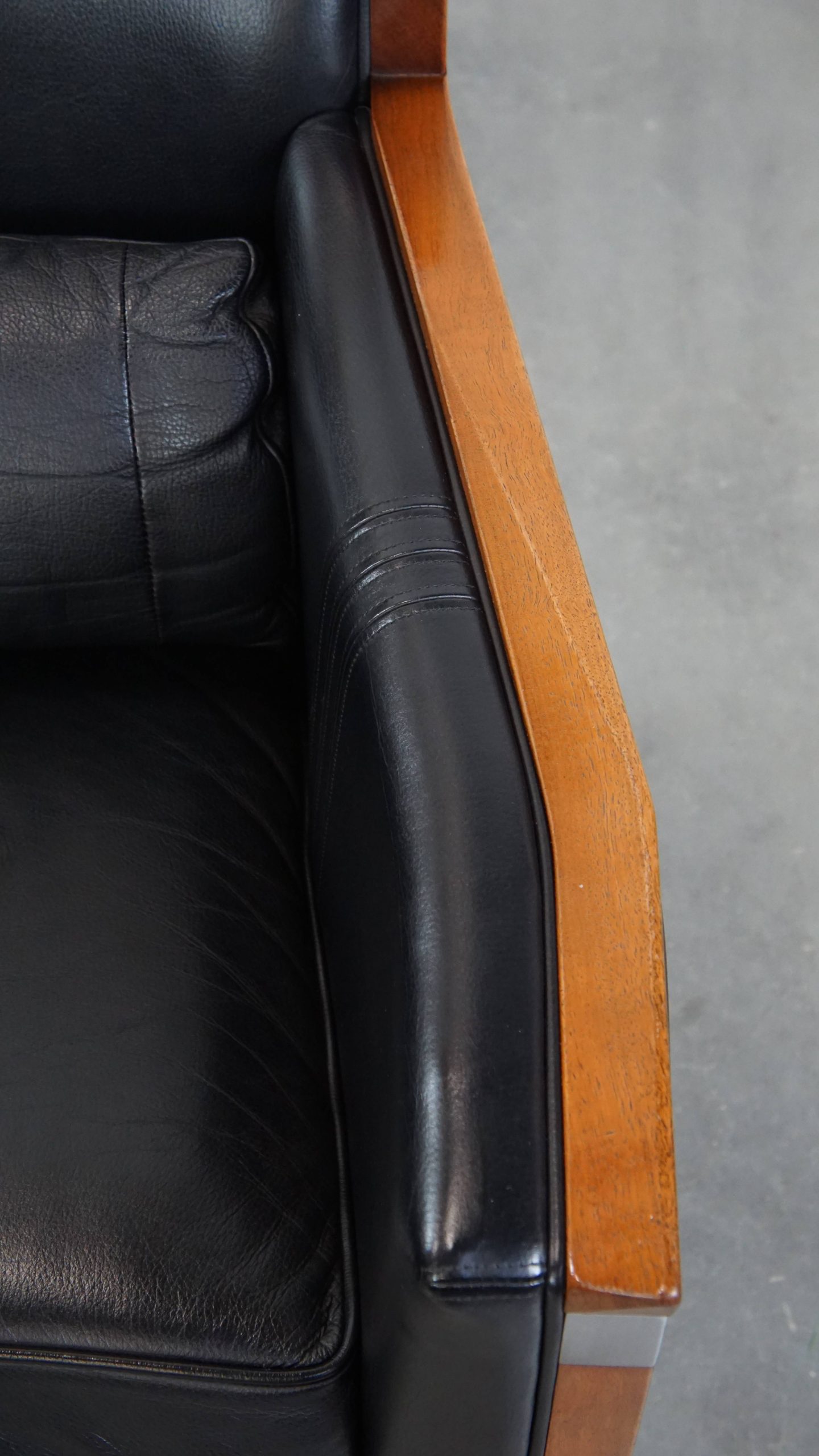 In Goede Staat Verkerende Zwarte Art Deco Schuitema Design Fauteuil Uit De Decoforma Serie image 9