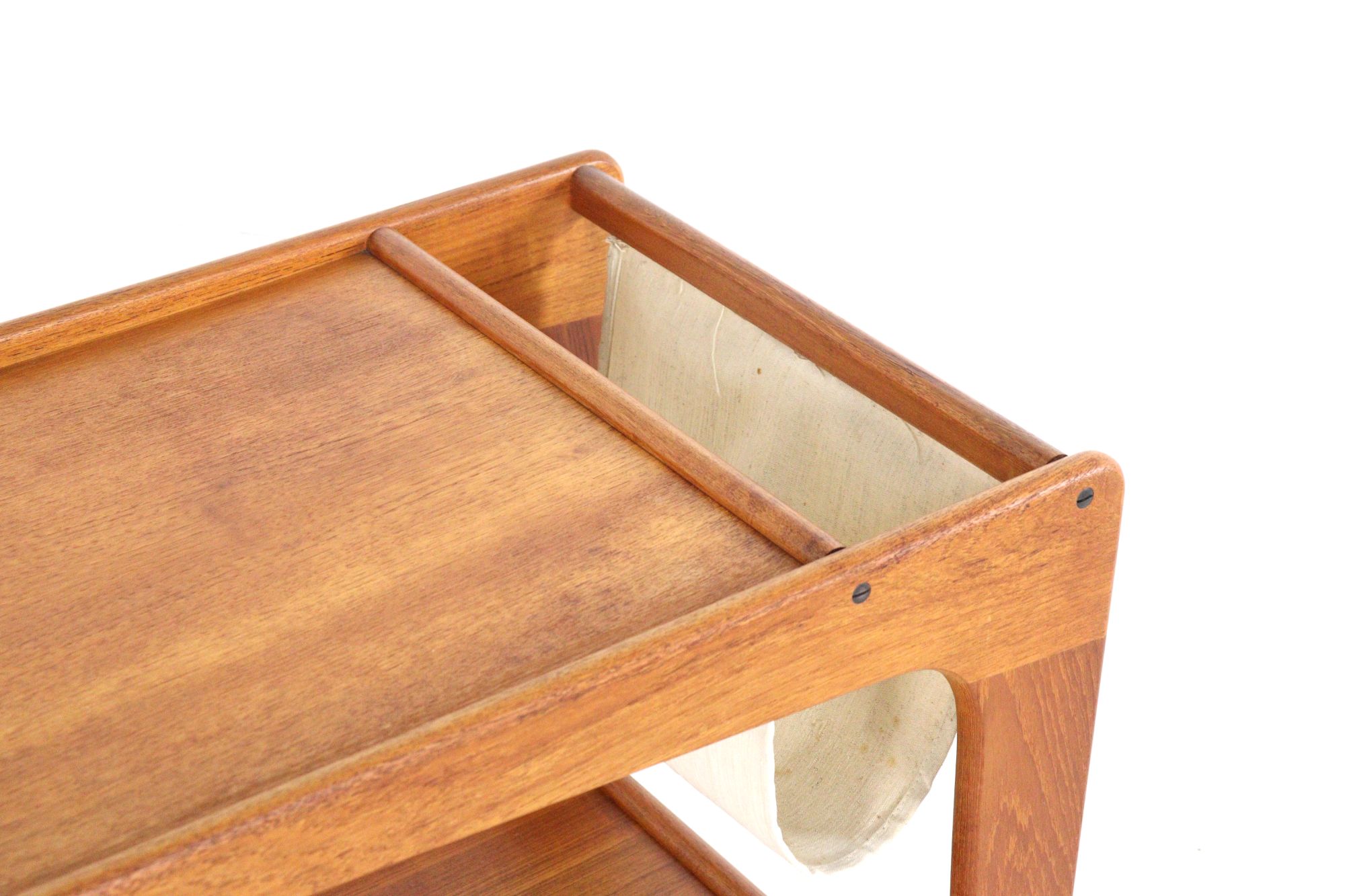 Sika Mobler Trolley Met Lectuurhouder Tijdschriftenrek Vintage Deens image 4