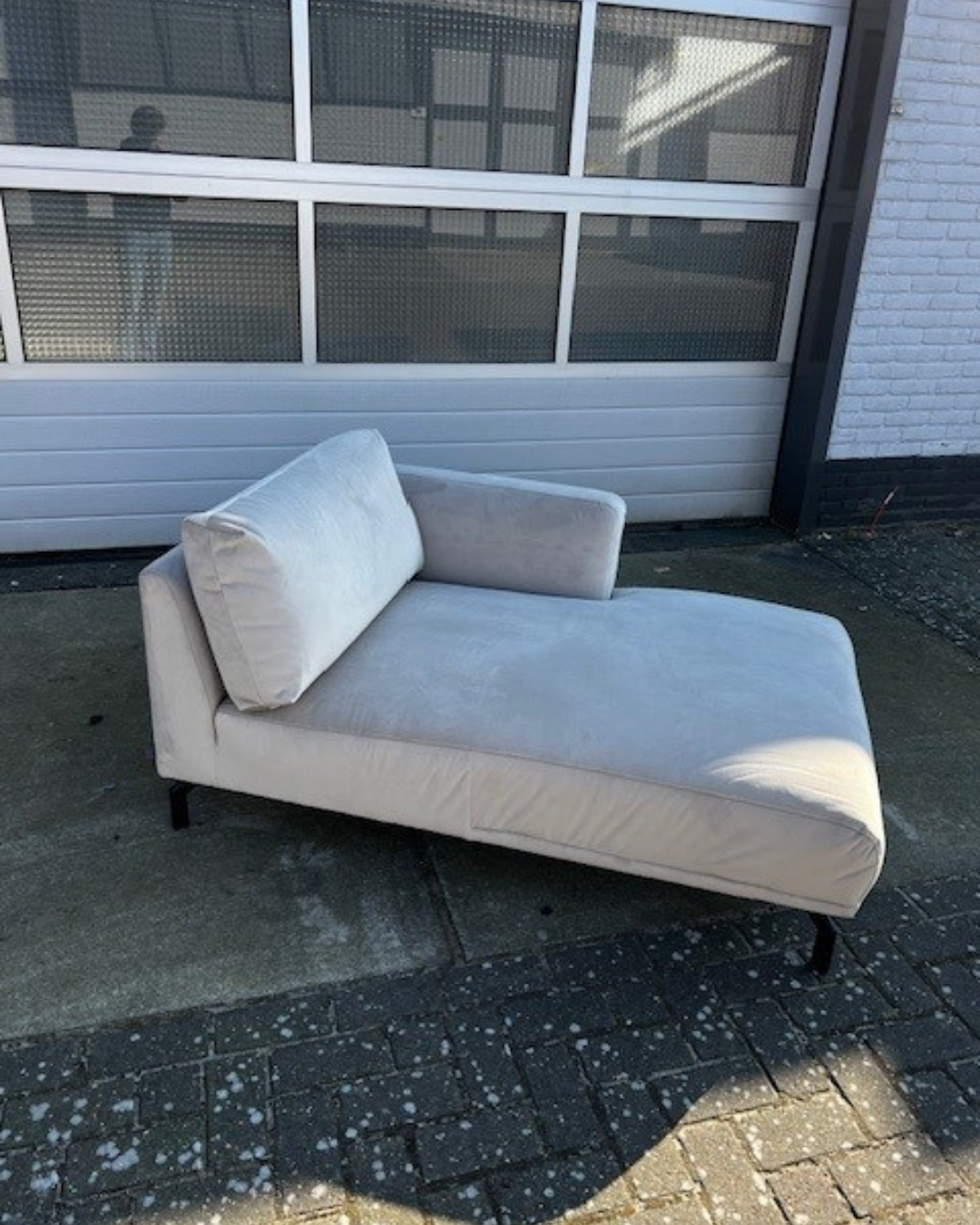 4x6 sofa - X5 Chaise Longue (rechts) Lichtbeige Velours image 4
