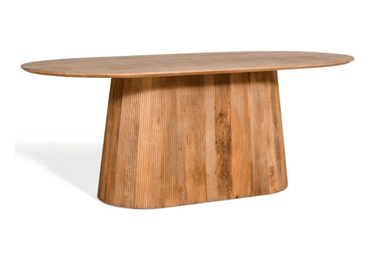 By fonQ Grand Eettafel Lichtbruin Mangohout image 7