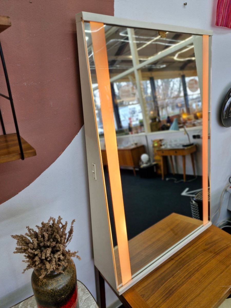 Grote Vintage Spiegel Met Verlichting Jaren 70 image 3