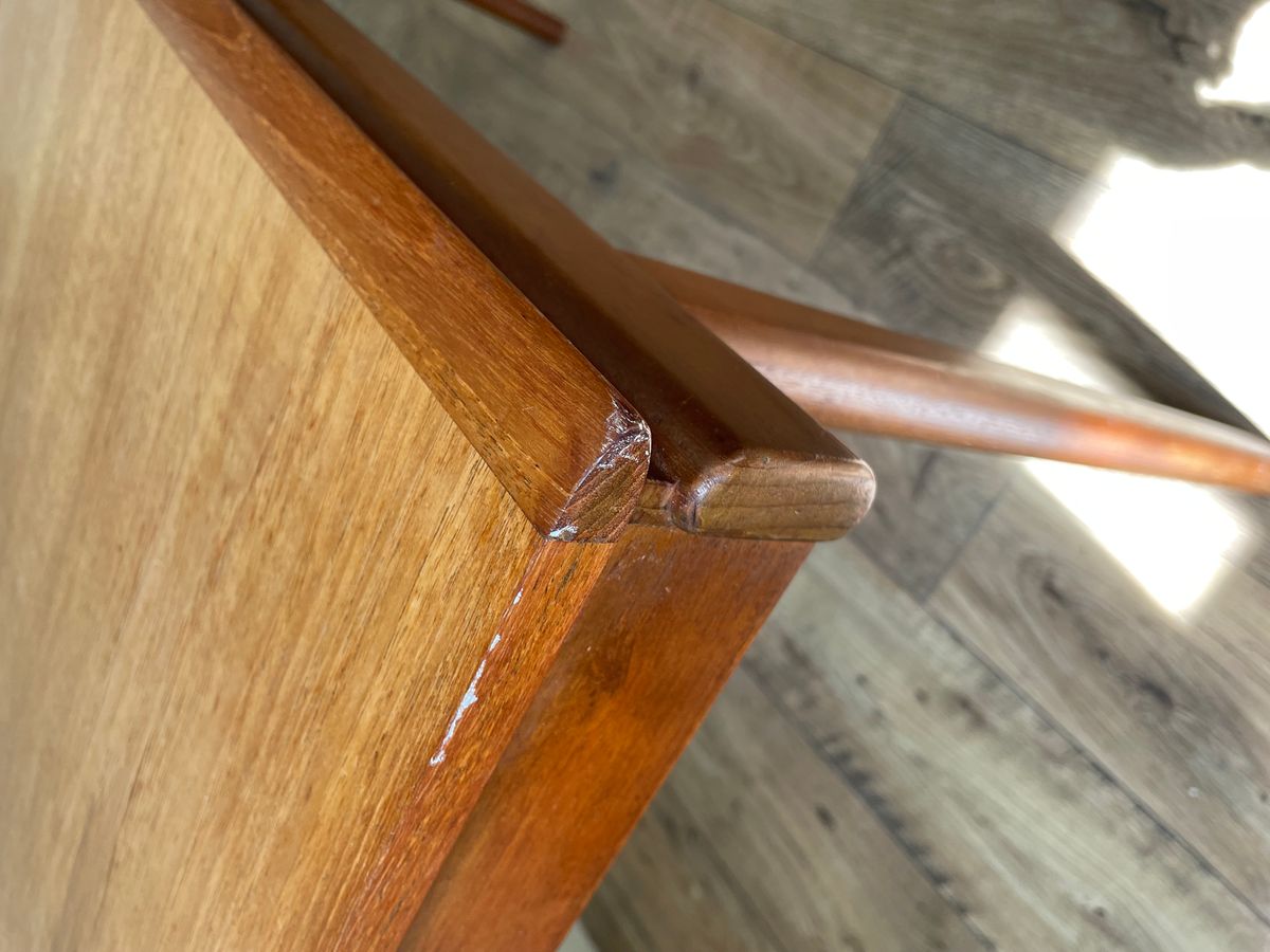 Eettafel | Teak | Jaren 60 | Verlengbaar image 10
