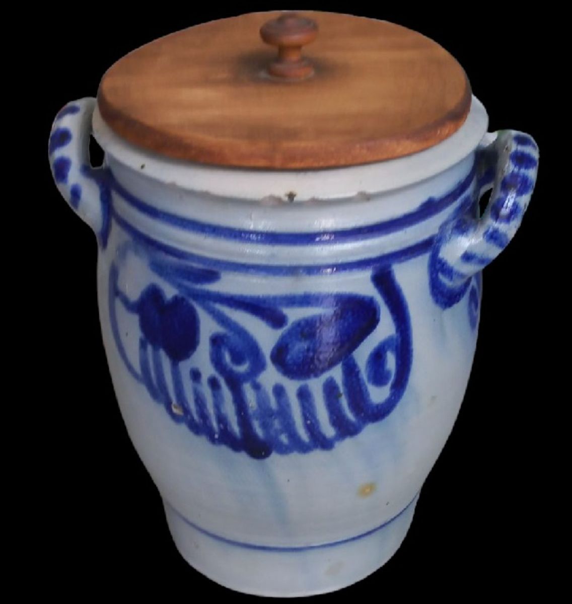 Keulse Pot Met Houten Deksel. image 4