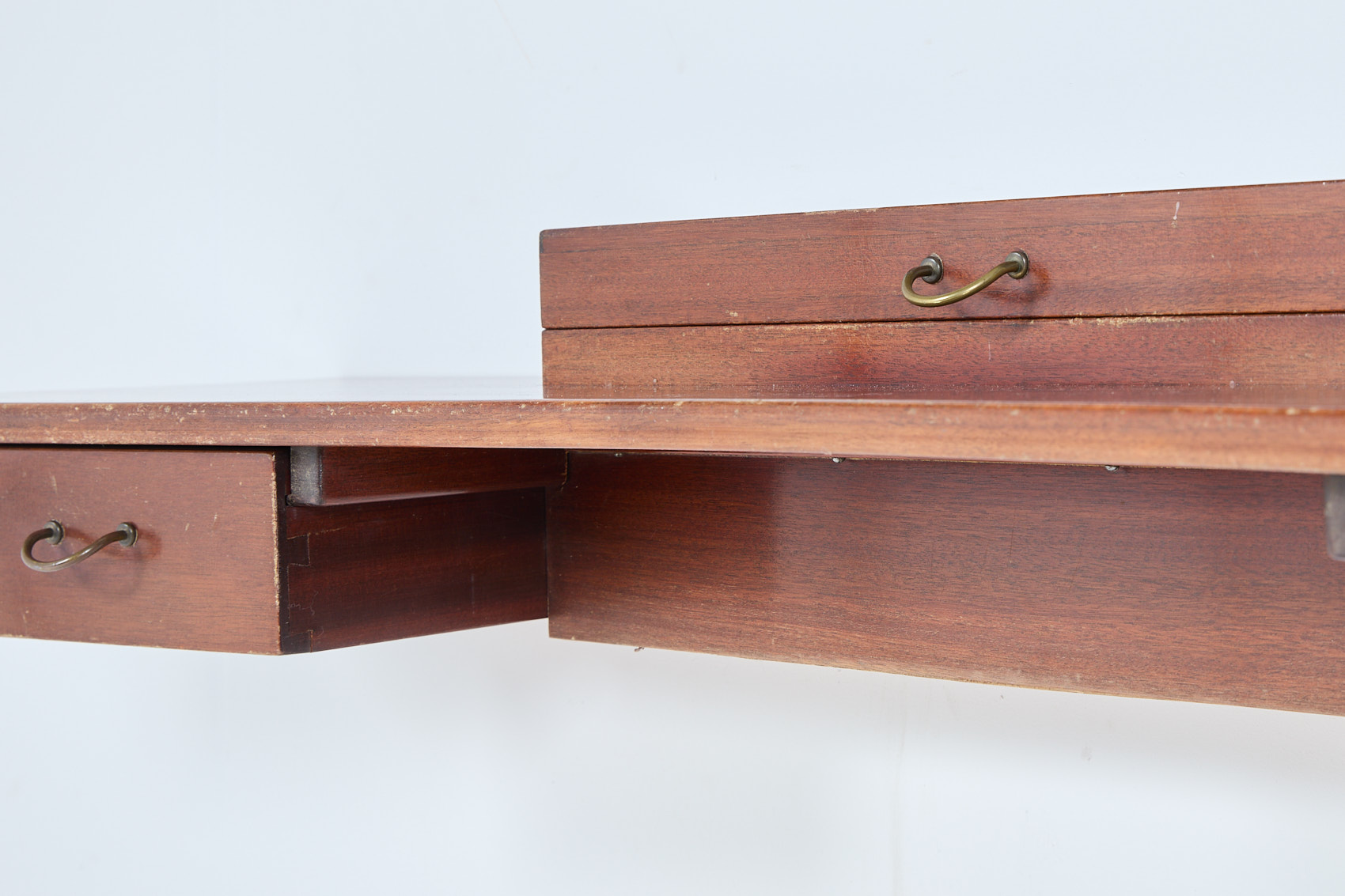 Danish Mid-century Modern Wall Console With Mirror By Frode Holm For Illums Bolighus, 1950’s image 6
