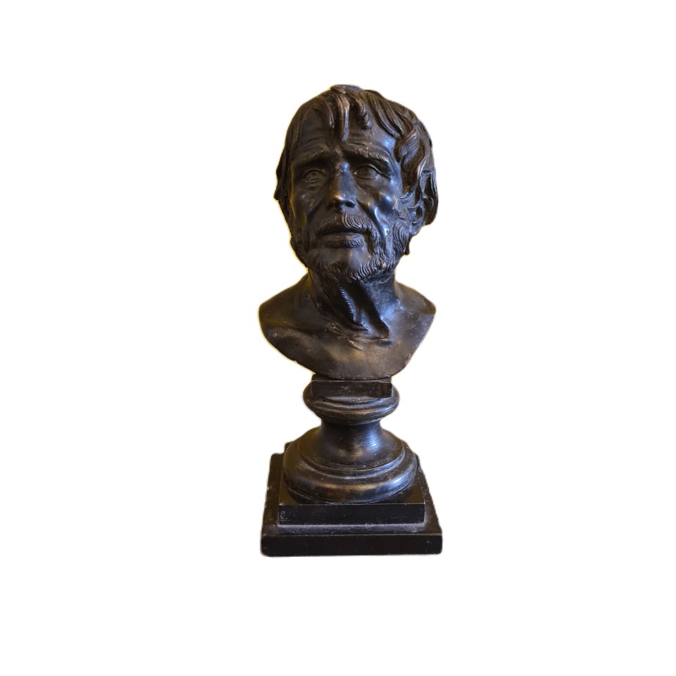 Italiaans Bronzen Buste Van Seneca image 3