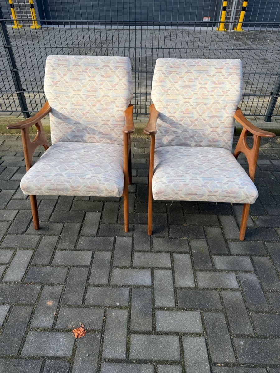 Set Van 2 Vintage Relax Stoelen image 15