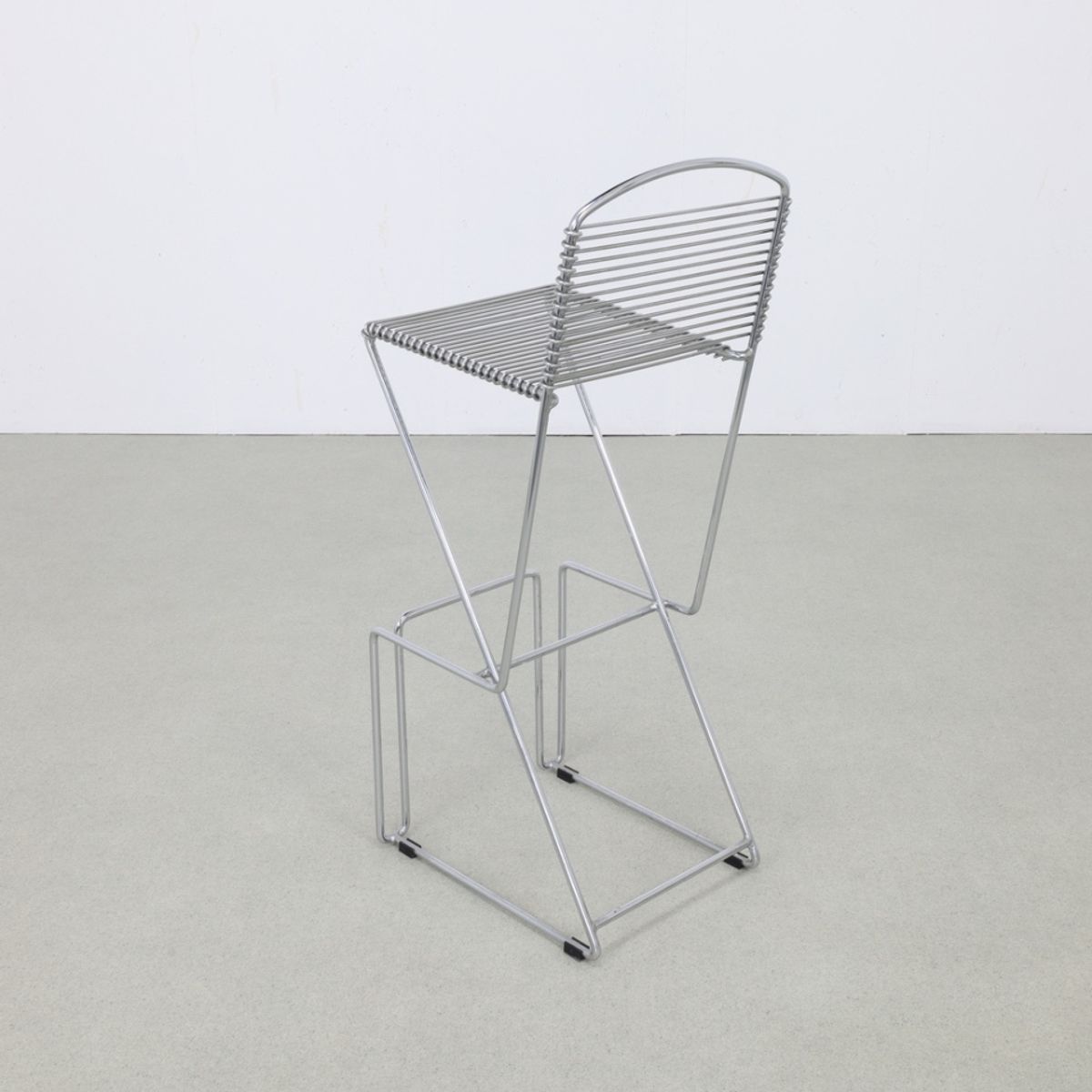 3x Postmoderne Barkruk Chrome, 1980s image 5