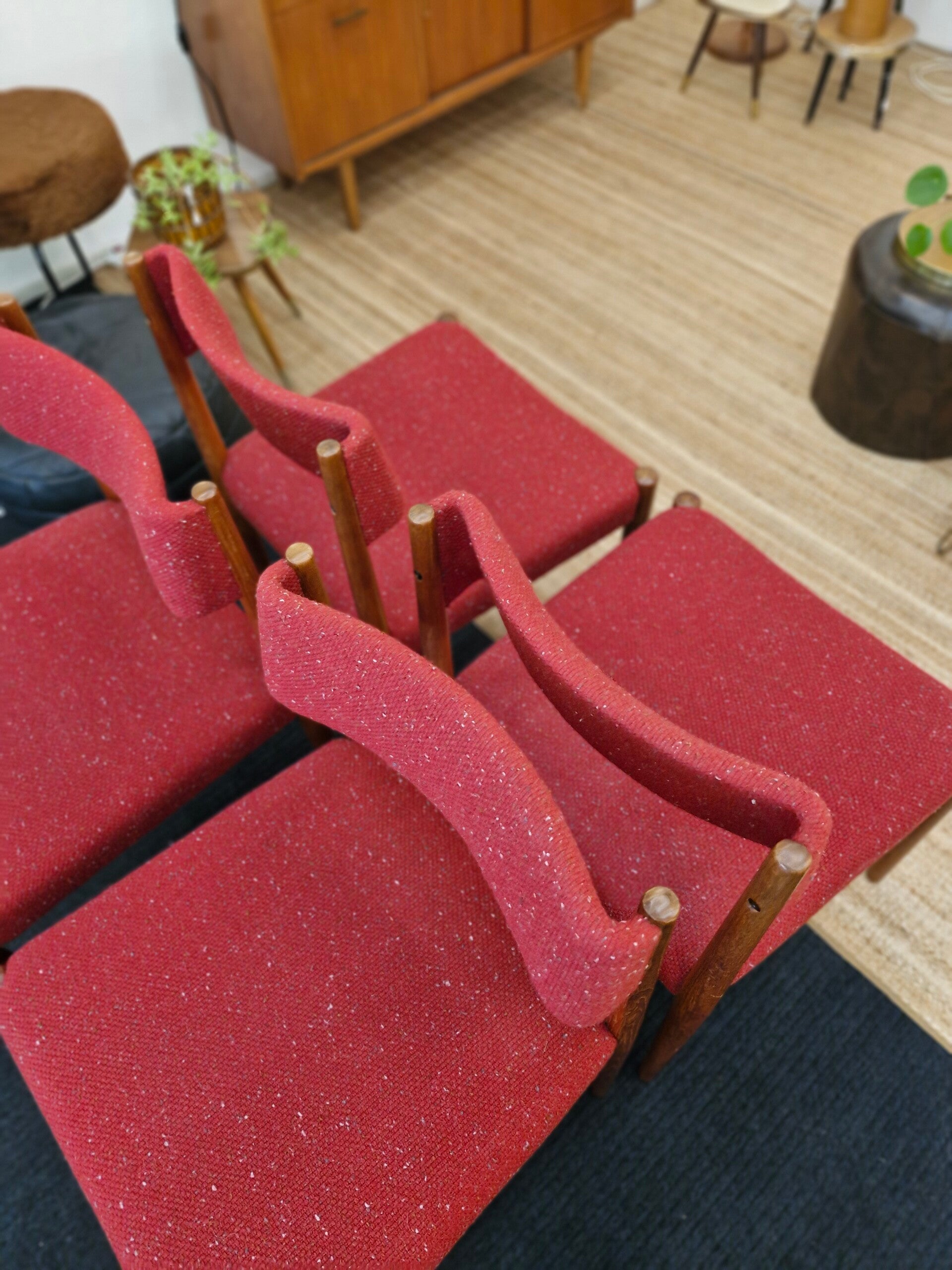 Set Van Vier Bovenkamp Bender Madsen Eetkamerstoelen image 12