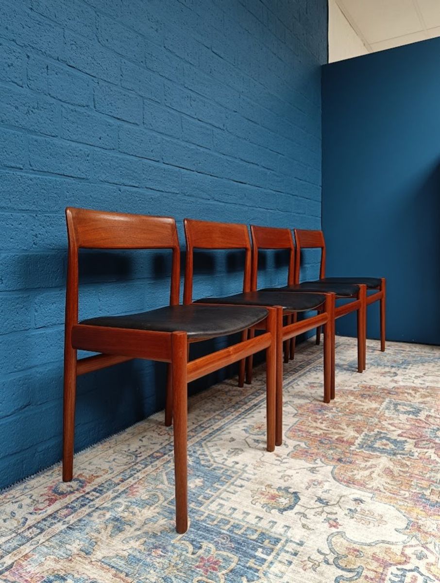 4x Vintage Deens Design Stoelen, Jaren '60 image 8