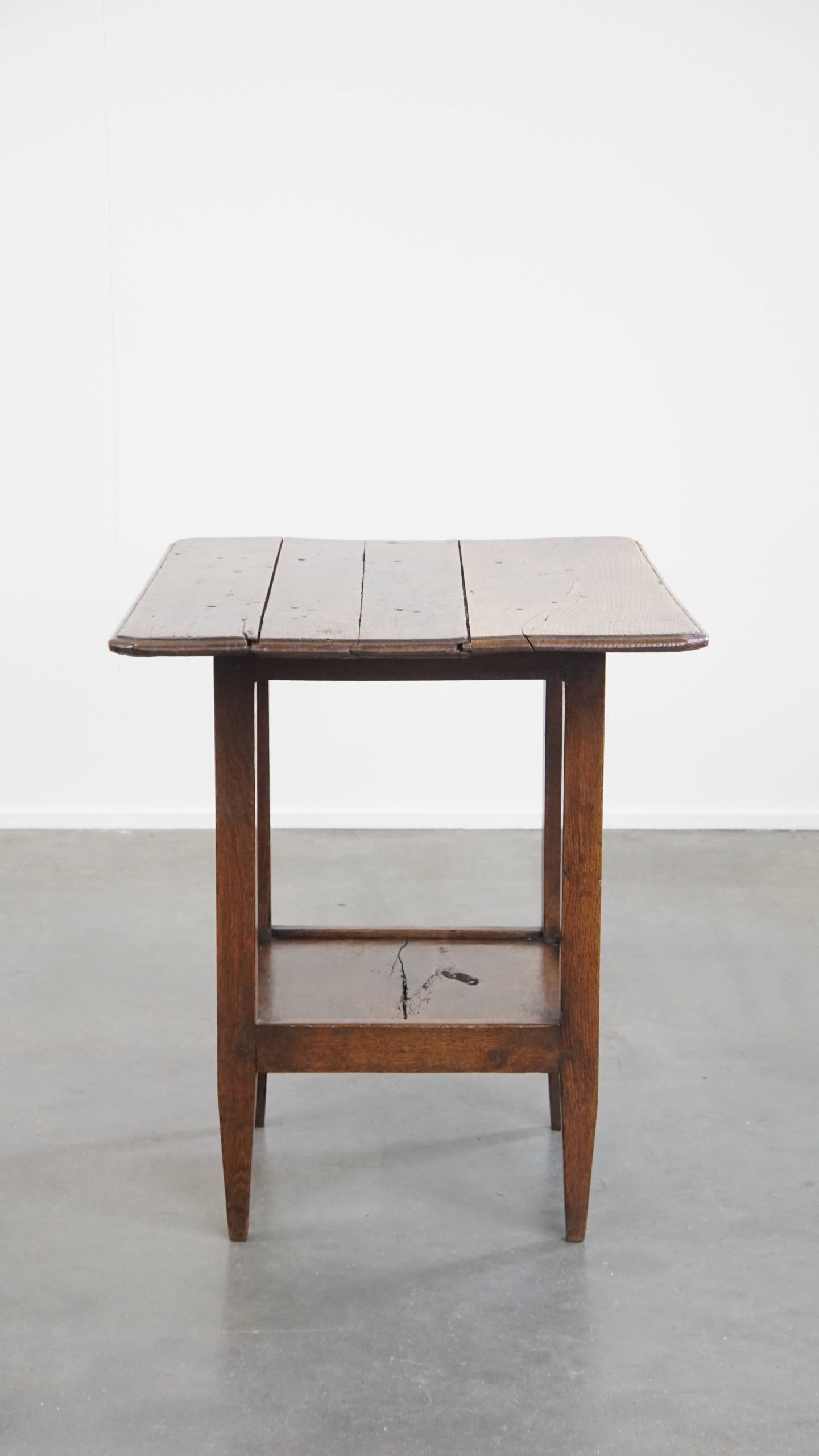 Zeldzame En Originele Antieke Engelse Eikenhouten Bijzettafel/ Center Table Uit Eind 18e Eeuw image 4