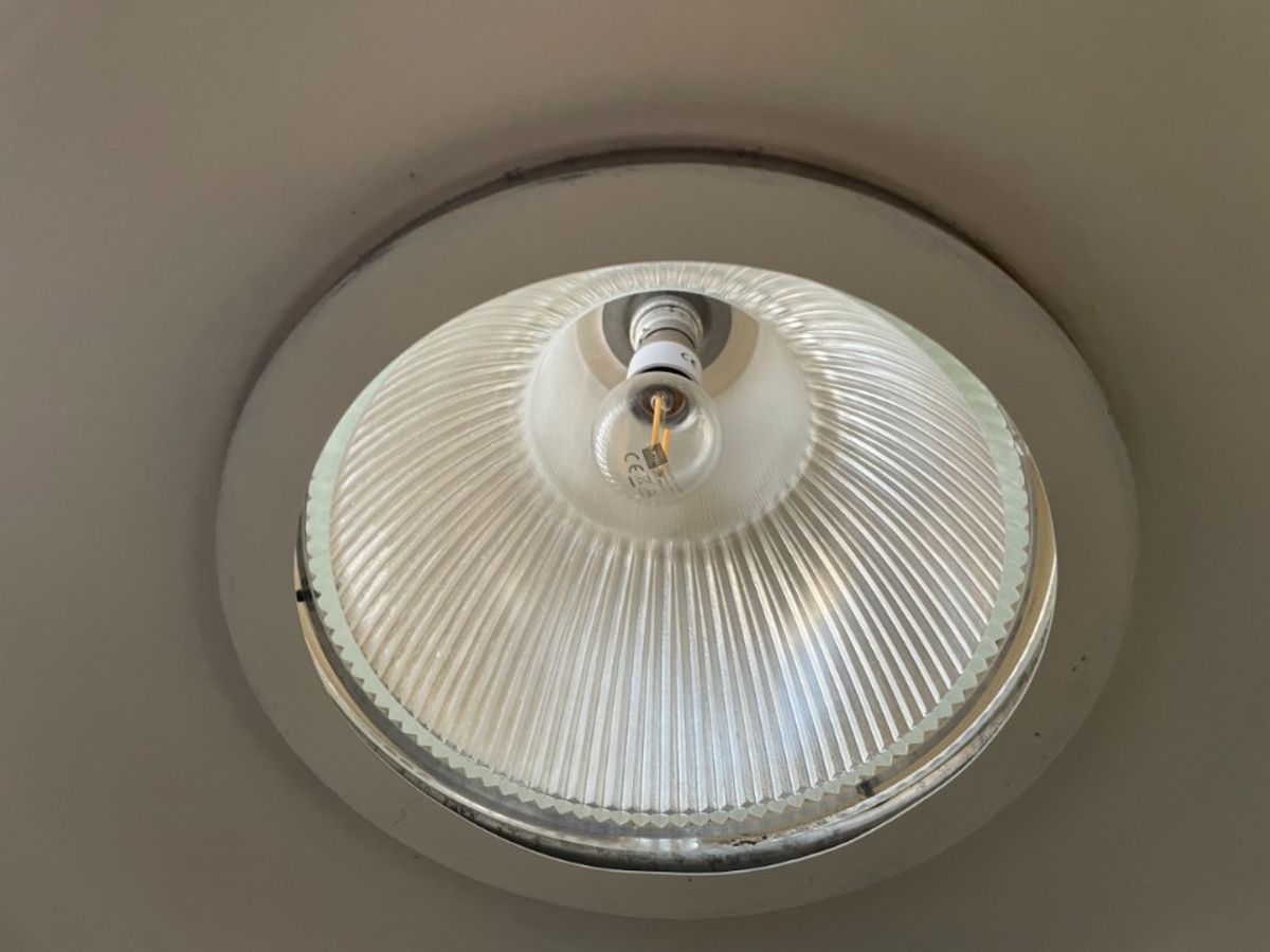 Vintage Lamp Hanglamp Fabriekslamp Frans image 8