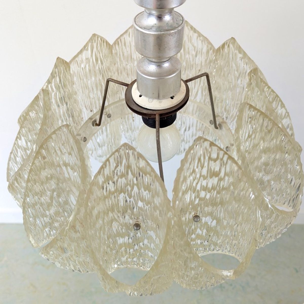 Jaren 70 Hanglamp – Marbach Acrylite - (kg41) image 5